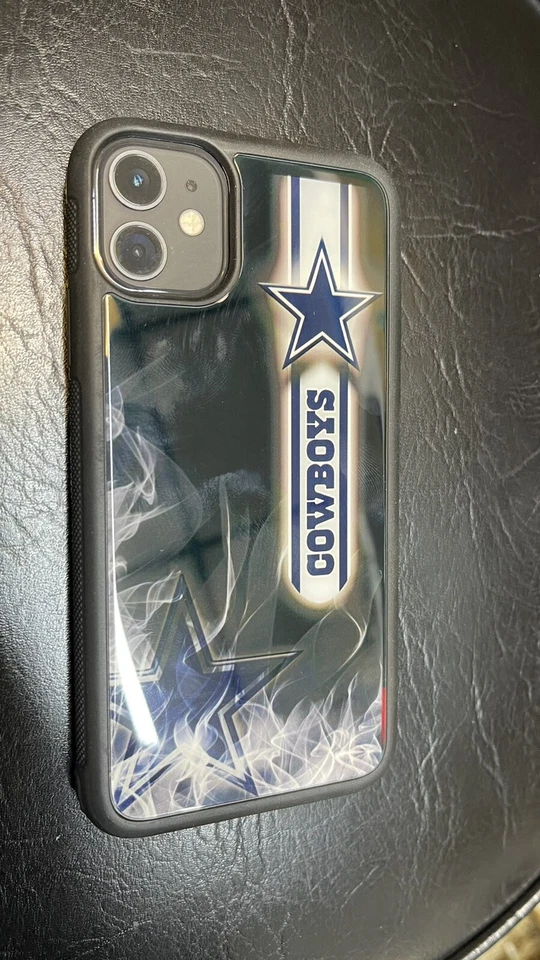 Capa telefone fofa Cowboys Style Star Dallas para iPhone 11 aparência de vidro - Imagem 3 de 3