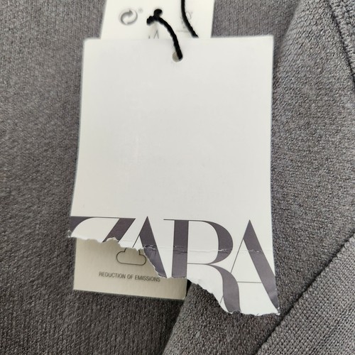 Zara Vest Girls 13-14 Year Gray Full Zip Pancho Cardigan Knit Layering Oversized - Picture 9 of 17