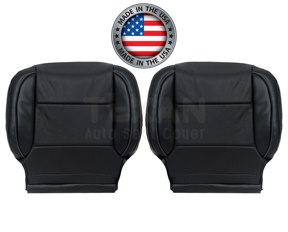 2014 - 2019 GMC Sierra Yukon XL Black Leather Perforated Replacement Seat Cover - Image 2 of 4