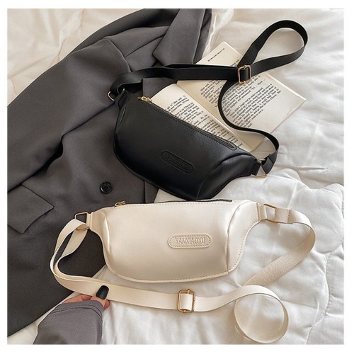 Pure Color Shoulder Bags with Zipper Messenger Bags Gift Crossbody Bag