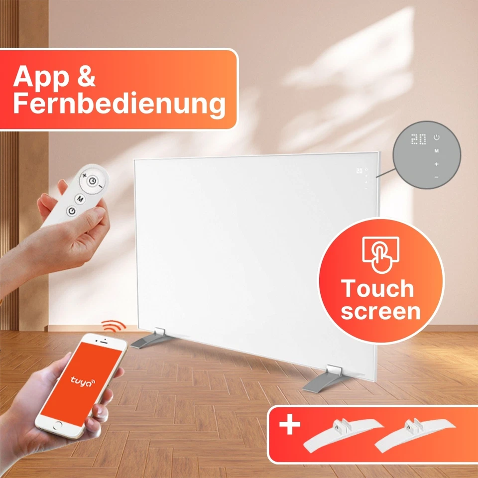 Infrarotheizung 450-600W Smart mit WLAN Steuerbar und Dual-Infarotheizung - Bild 3 von 4