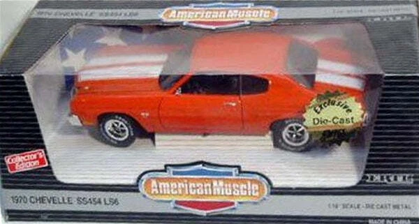 1:18 Ertl 雪佛兰 Chevelle '70 SS 454 LS6 向日葵黄色,橙色 完好带盒 — 第 2/4 张图片