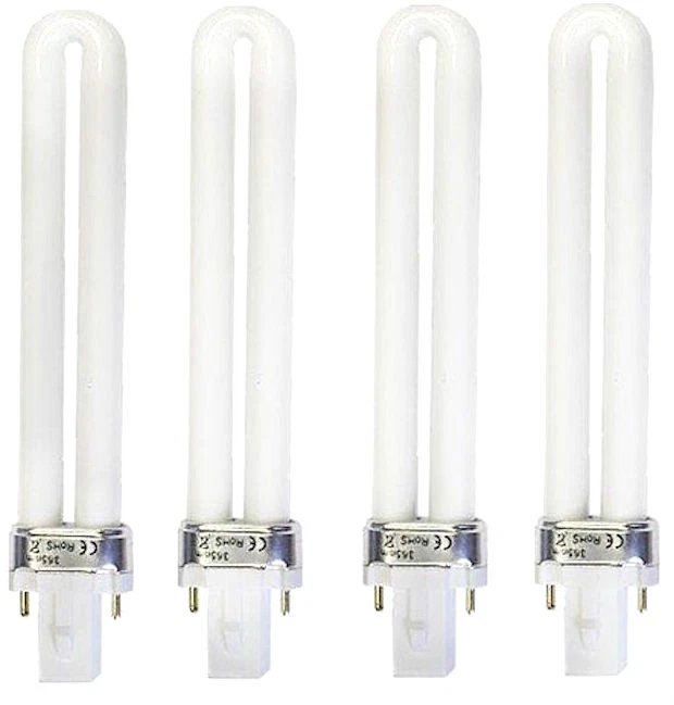 4 lampade UV bulbo ricambio 9W per fornetto UV ricostruzione asciuga unghie