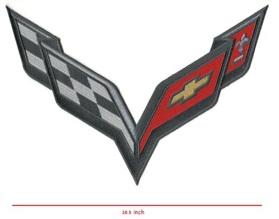 Corvette Racing Super Sports iron-on Patch: RACING JACKET BACK C-7 Large 10.5''