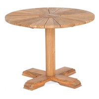 Sonnenpartner Solis Gartentisch Rund Teakholz Old Teak Tisch Esstisch Ø 100 Cm