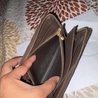 Women's Brown Check Zip-Around Wallet w/ Zipper, Credit Card Slots, Folding — photo 3