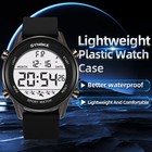 Ultra-Thin Large Dial Sports Digital Watch Waterproof Luminous Mens Womens Watch — photo 4