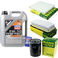 Mann Inspektionspaket 5L Liqui Moly Top Tec 5W-30 FüR Toyota Avensis Station