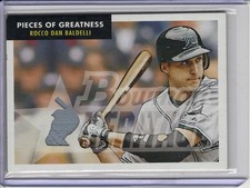 2007 BOWMAN HERITAGE ROCCO DAN BALDELLI GAME-USED JERSEY RELIC #PGRB