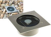 "Solar Led Bodenstrahler \"CTB-E\" Eckig IP44 Edelstahl Solarleuchte Bodenleuchte"