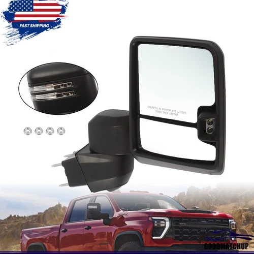 For 2019-2023 GMC Sierra / Chevy Silverado 2500HD 3500HD Right Door Tow Mirror