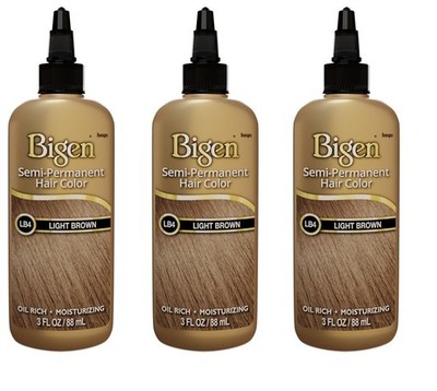 BL Bigen Semi-Permanent Haircolor #Lb4 Light Brown 3oz X 3 Packs