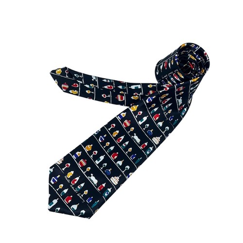 Modern Gentleman s Necktie With Detailed Liquor Instrument Artistic Patterns - Picture 4 of 10