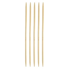 5Pcs Bamboo Knitting Needles Double Pointed US 6(4mm) 7.9 Inch(20cm) Yellow
