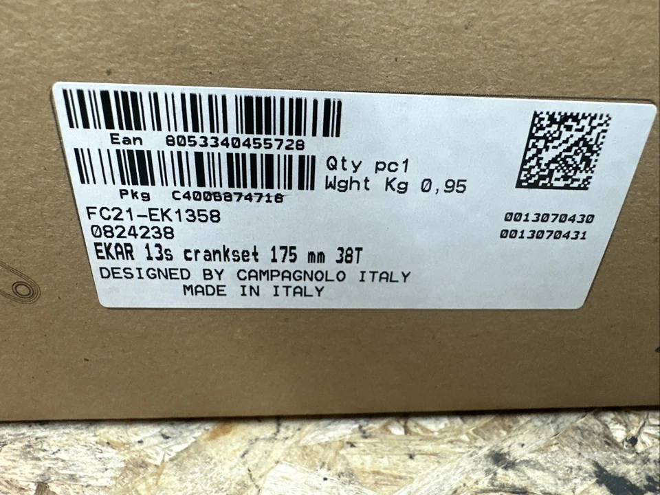 NIB Campagnolo EKAR 13 Speed Crankset 38t 175 1x13 175mm 38 Tooth Gravel CAMPY - Image 3 of 4