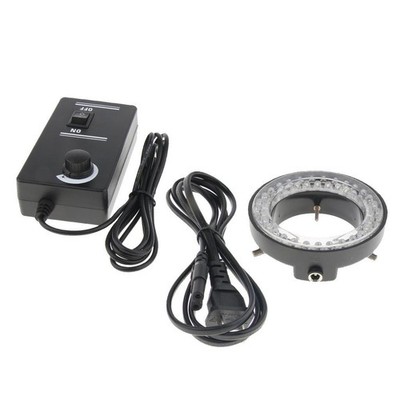 MagiDeal Mikroskop LED Licht Ring Lampe Kit mit Power Adapter 62mm 60 Perlen