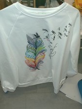 Langarm Shirt Weiß