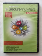 Webroot Antivirus, 2012, Windows Antivirus, Brand New Sealed
