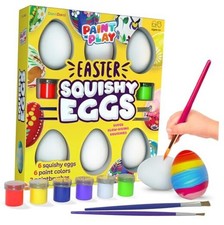 Egg Squishy Painting Kit - Arts  Crafts for Girls and Boys - Kids Art Easter