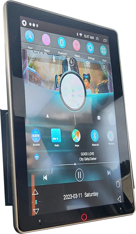 Radio estéreo giratoria para Jeep Grand Cherokee 2011-2013 Carplay navegación Android 15 Foto 3 de 4