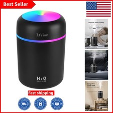 Ultrasonic Cool Mist Mini Humidifier - 2 Modes Colorful Night Light, 300ml