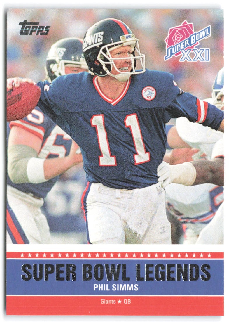 2011 Topps Phil Simms Super Bowl Legends #SBL-XXI New York Giants