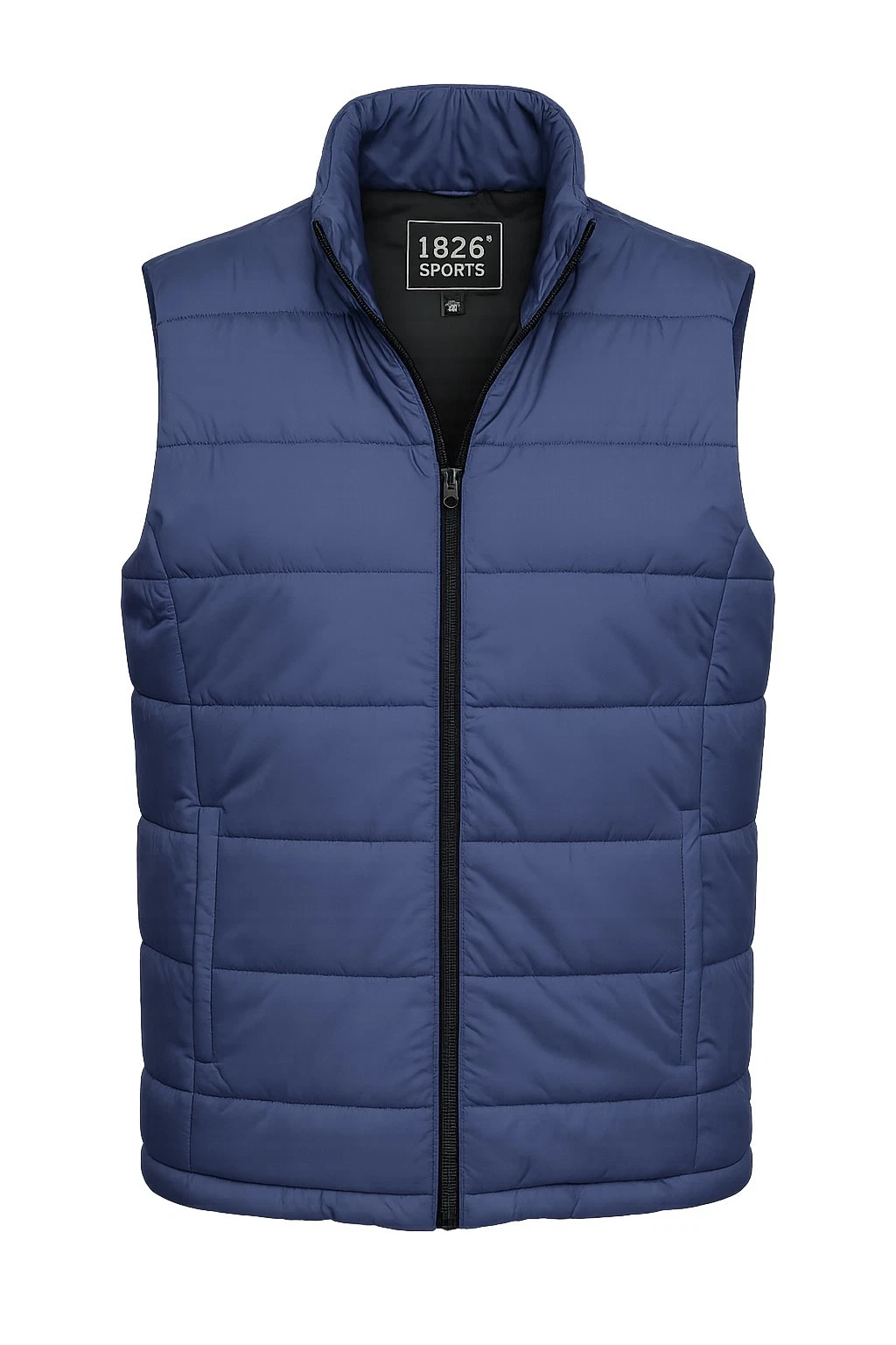 1826 Sports Men's Quilted Puffer Vest, Lightweight Stand Collar, Multiple Colors