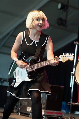 Ritzy Bryan of The Joy Formidable performs in This Tent 2012 Bonna- Old Photo