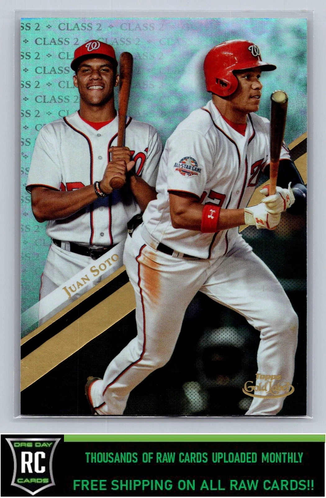2019 Topps Gold Label Class 2 Juan Soto #66 Washington Nationals