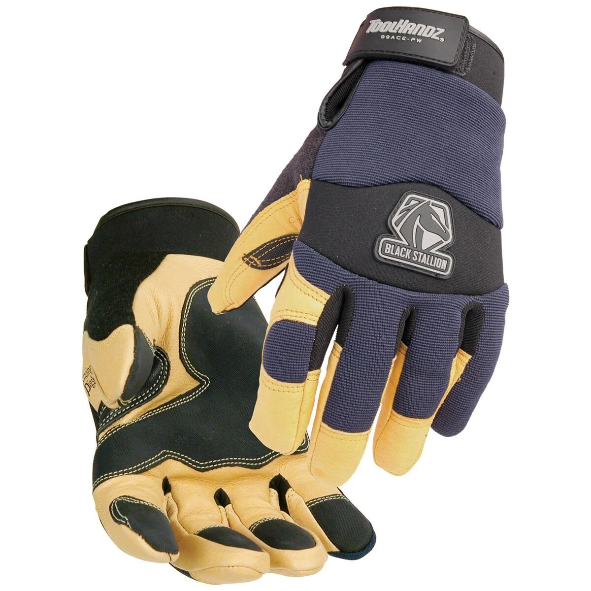 Black Stallion Toolhandz Pigskin Winter Mechanics Gloves 2X 99ACE2XL