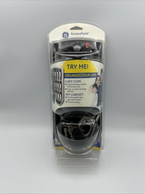 GE ACCESS POINT HOME 12 KEY CABINET ORGANIZER WITH 3 KEY CUPS CONCEALS DOOR
