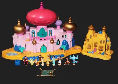 Vintage Polly Pocket Disney Jasmine s Royal Palace & Agrabah Marketplace ~ Clean