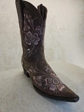 Lane Embroidered Ladies Cowboy Boots 7.5