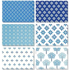 BEST PAPER GREETINGS 48 Pack Blue Stationery Notecards and Envelopes Set -
