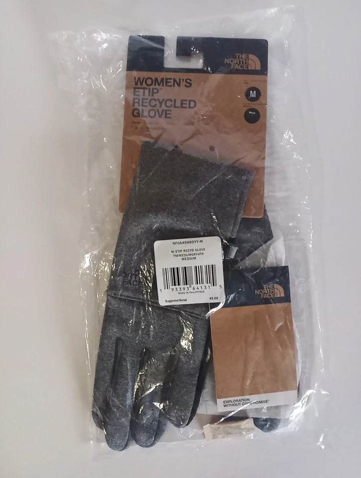 Guantes Etip para mujer The North Face, talla M, gris oscuro, nuevos, originales Envoltura Foto 2 de 3