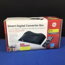 General Electric GE Smart Digital Converter Box 23333 New Complete
