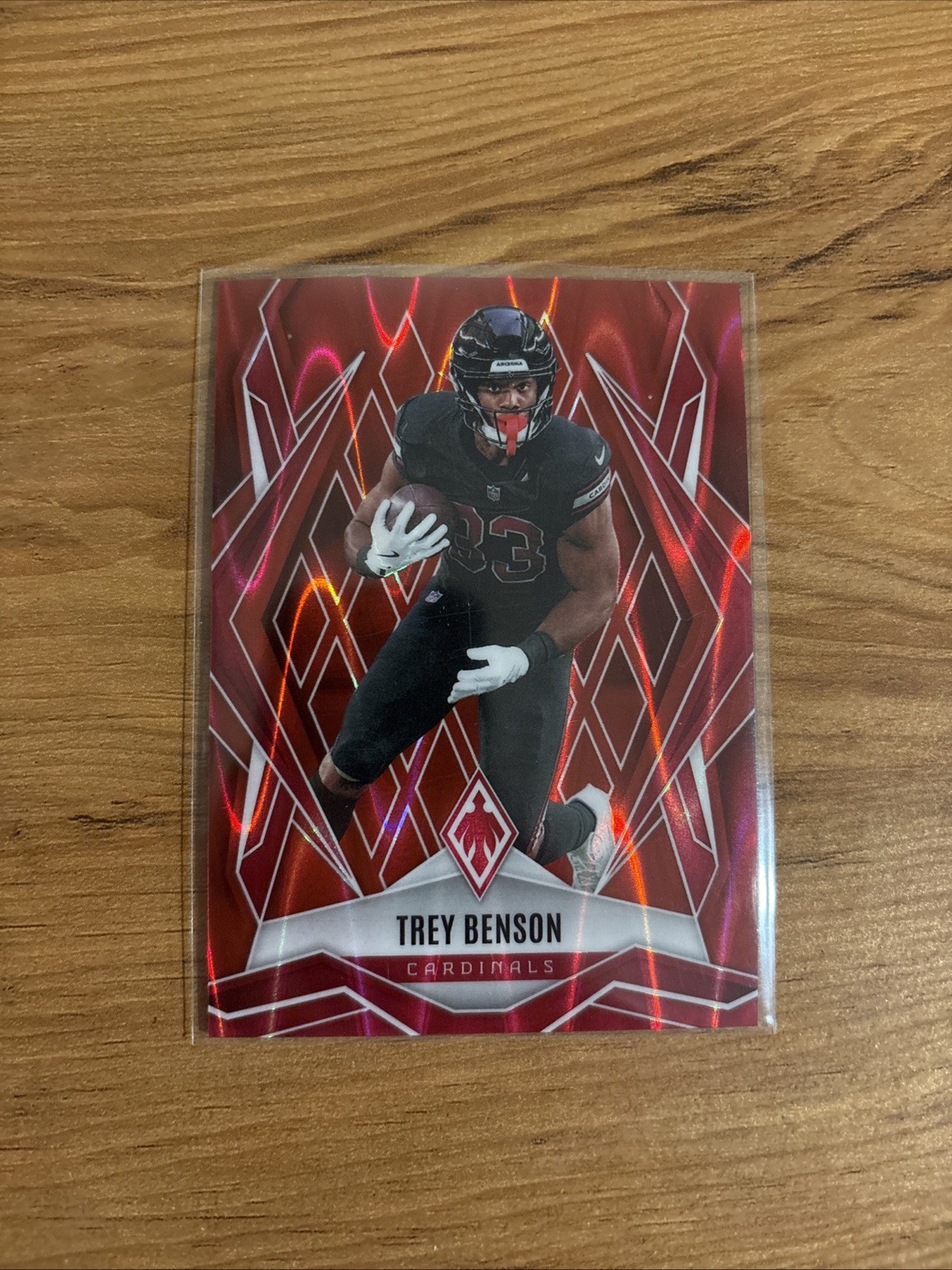 2025 Panini Phoenix #27 Trey Benson Red Seismic Prizm #/99