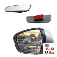 2PCS Rectangle Blind Spot Mirror for Car, Adjustable Wide Angle Mirror Framed
