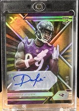 2021 Panini XR Odafe Oweh Baltimore Ravens Rookie Auto 127 10/10 Gold Bookend RC