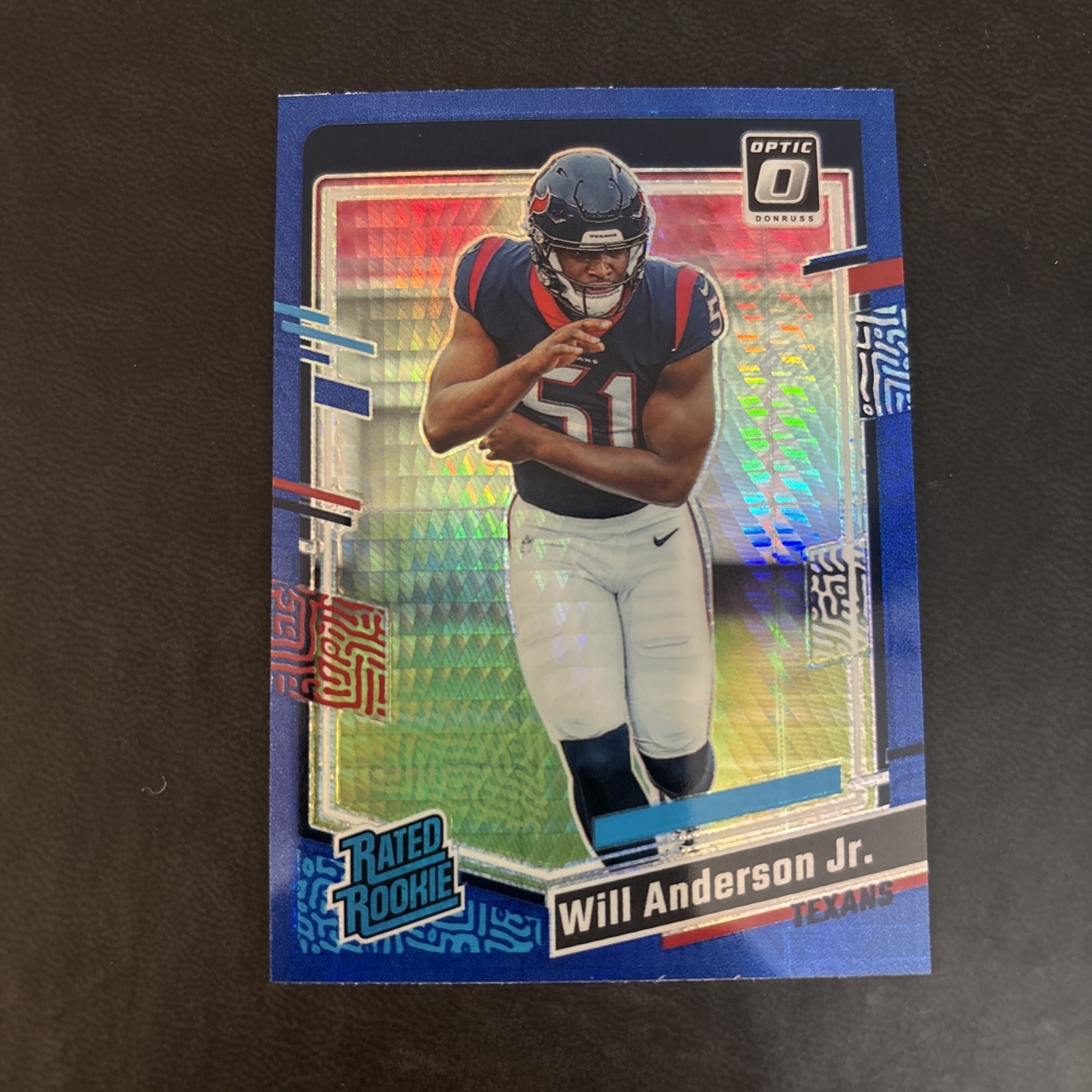 2023 Panini Donruss Optic - Rated Rookie Will Anderson #246 Blue Hyper Prizm...