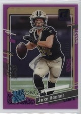 2023 Panini Clearly Donruss Rated Rookie Purple 109/199 Jake Haener #63 1l12