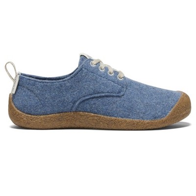 KEEN Mosey Derby Damen-Sneaker, Blaue Filzbirke, 37.5 EU