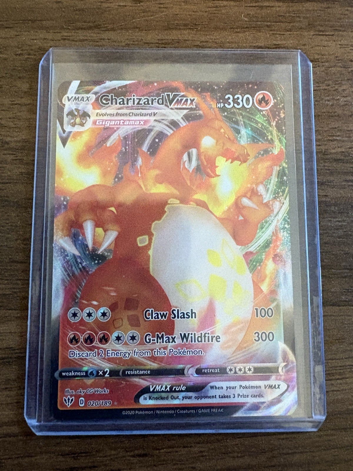 Charizard VMAX 020/189 Swsh03: Darkness Ablaze Holo