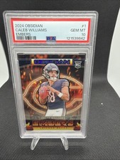 2024 Panini Obsidian - Embers Caleb Williams #1 (RC) PSA 10 SP Case Hit Gem MT