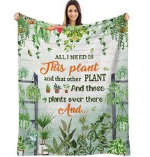 Plant Blanket Gifts for Women Gifts for Plant Lovers Women Gardening Plants L...