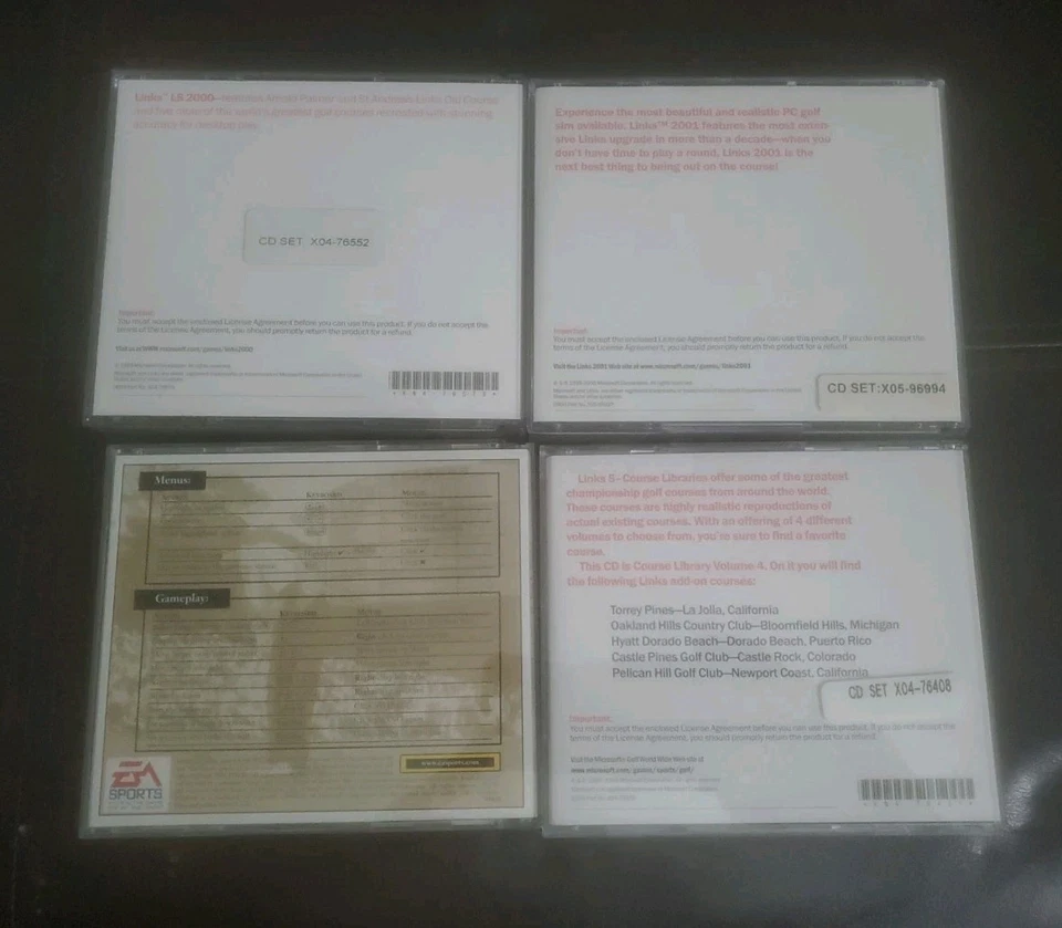 LINKS LS Assorted Games 1997-2001 W/Add On Courses + PGA 96 & library Lot of 4 - Image 4 of 4