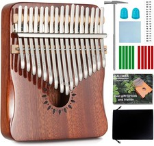 AARVI Kalimba Thumb Piano, Portable 17 Keys Mbira Finger Piano with Tune Hammer