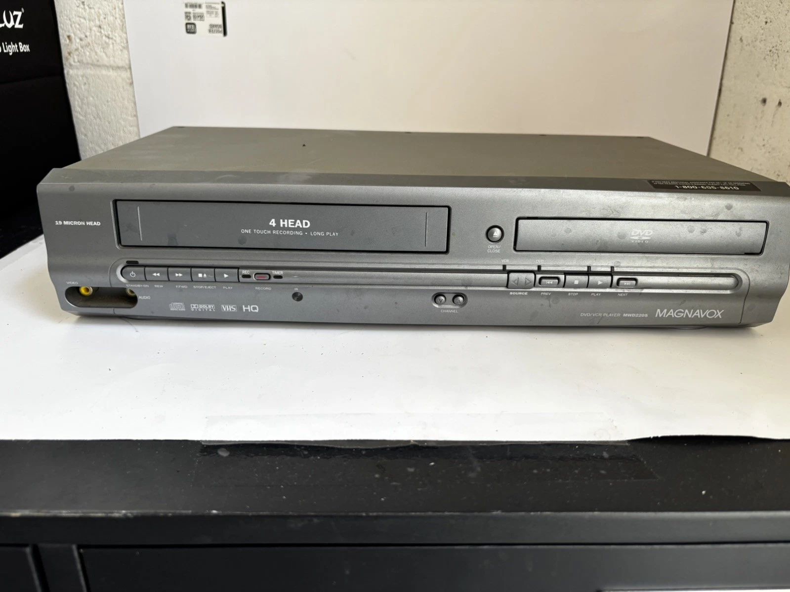 Magnavox DVD/VCR Combo Player VHS Recorder | Tested Working | With Remote