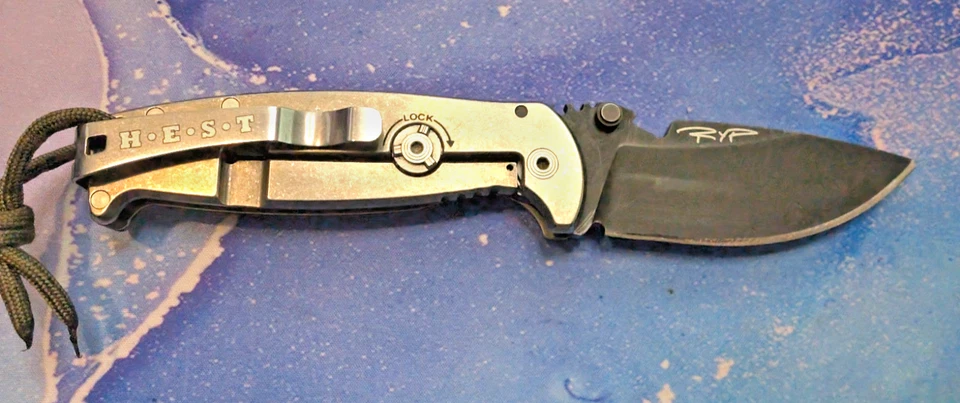 DPx HEST Classic Frame Lock Knife OD Green G-10 Titanium (3.25" Black) - Image 2 of 4