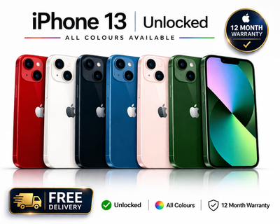 Apple iPhone 13 128GB/256/512 - ALL COLOURS - UNLOCKED GOOD